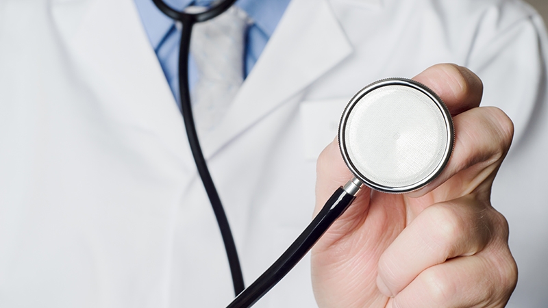 Doctor Holding Stethoscope renew hgv psv license